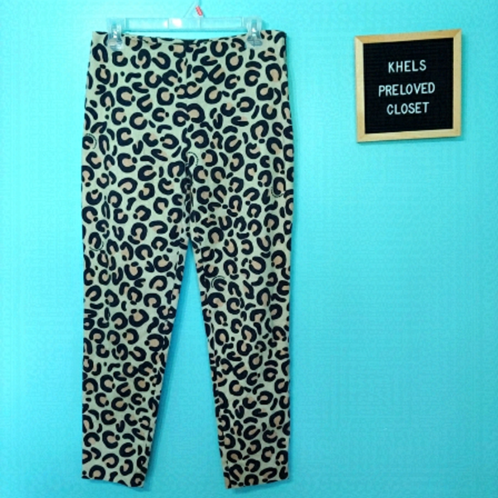 LOVE Moschino Leopard Print Pants, size 6
